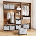 Closet, 16-32 HOUSE AGAIN Shoe Organizer for Foldable Shoe Storage Organizer Box with Wheels and Adjustable Dividers
