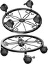 KOOKASHOP 2-Pack Plant Caddy with Wheels - Plant Stand with Wheels, 360 Lockable
