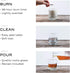 Wixology Peach Bellini Soy Candle in Reusable Rocks Glass, Peach and Champagne Scented, Made in Kentucky, 7 oz