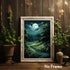 Gothic Landscape Wall Art Dark Academia Paintings, Vintage Gothic Print Canvas Art for Wall (16x24 inch, No Frame)