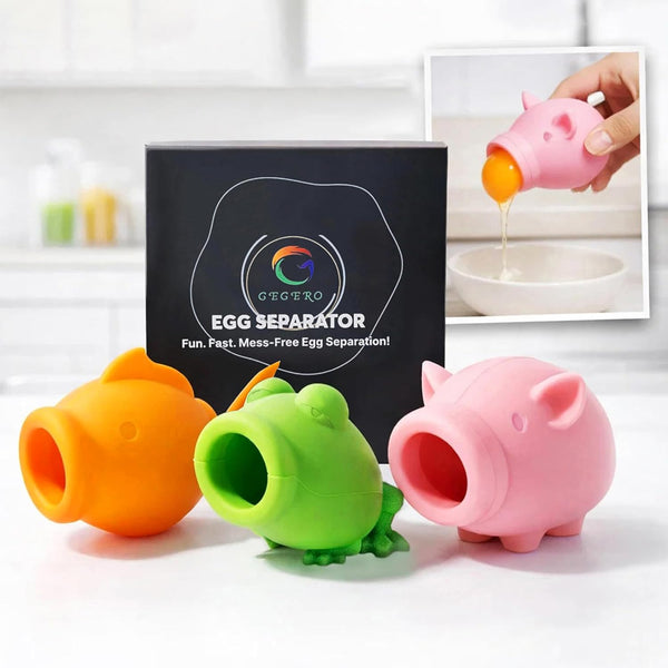 Gegero Egg Yolk Separator, Food Grade Silicone, Dishwasher Safe Kitchen Gadget for Cooking/Baking.