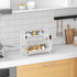 VITVITI 2-Tier Bathroom Organizer, Metal Wire Mesh Storage with Basket Hooks for Vanity Tray Shelf and Kitchen Spice