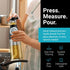 Set 2 Set, Belwares Oil and Vinegar Dispenser with Measuring Cup - Glass Olive Oil Dispenser Bottles for Kitchen