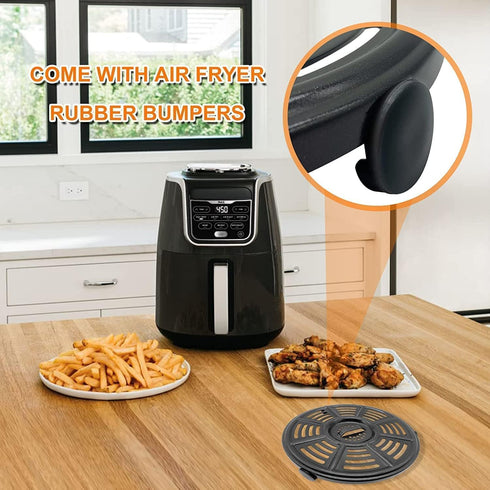 GXF Air Fryer Grill Pan for Ninja 4 QT AF101, 5.5 Quart AF161, Non-Stick Round Grill Plate, Dishwasher Safe