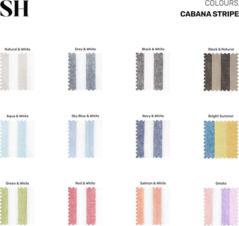 36 Inches 100% 14 36 Inch Summer, Solino Home Linen Table Runner - Cabana Stripe Pure Linen Sky Blue and White Table