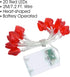 AOSTAR Valentine Lights Heart Shaped String Lights for Mother's and Father's Day, Wedding, Proposal, Birthday