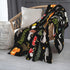 Siiuuol 80x60 Inch Wild Forest Mushrooms Throws Blanket Gifts for Men Women Gfits Couch Bed Bedding Soft Moth Moon