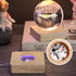 Facmogu Wooden LED Lights Display Stand, Multicolor Premium Rubber Wood, 6 LED for Selenite Tower and 3D Laser Crystal