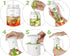 Vucchini Salad Dressing Shaker Mixer Bottle, Homemade Dressing Container - BPA Free Glass Juice Storage Ketchup