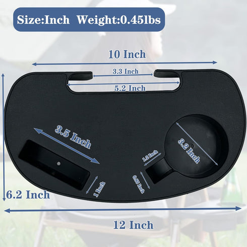 Set 2, Zero Gravity Chair Cup Holder of Durable Zero Gravity Chair Tray, Zero Gravity Lounge Beach Recliner Chair