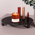 HEMYLU Black Acrylic Riser for Displays, 7 Inch Round Pedestal Stand for Kitchen