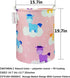 QUEENLALA Large Storage Basket, Collapsible Round Laundry Hamper for Boys and Girls Clothing (Pink Unicorn)