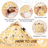 Zackoo (2 Pack), Beeswax Bread Bags for Homemade Bread Sourdough Bread Bag with Removable Beeswax Lining for Keeping