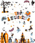 CCINEE Halloween Window Stickers - 10 Sheets Halloween Clings Decals for Indoor and Outdoor Home Decor