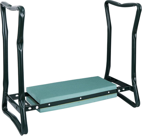 Pouch,1 Set HomGarden Upgraded Folding Garden Kneeler Seat Bench Stool w/Thicken & Widen Soft Kneeling Pad, Portable