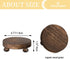 2 Counter Romadedi Farmhouse Wood Riser for Display- pcs Rustic Decor Mini Wooden Pedestal Decorative Round Tray