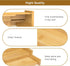 Spice Rack Organizer for Cabinet, 3 Tier Expandable Bamboo Storage for Kitchen Cabinet, Cupboard, Pantry