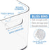 STORi Bliss 10" x 6" Open Clear Pantry Organizer Bin, Plastic Containers with Handle for Kitchen, Fridge, Bathroom