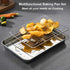 Wildone Baking Sheet with Rack Set, 10 x 8 x 1 Inch - Stainless Steel Cookie Pan with 2 Racks, Heavy Duty