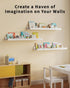 G&W Gruwald Set 3, Nursery Book Shelves, of Nursery Decor for Baby and Toddler, Scalloped Shelves, Book Shelf for Kids