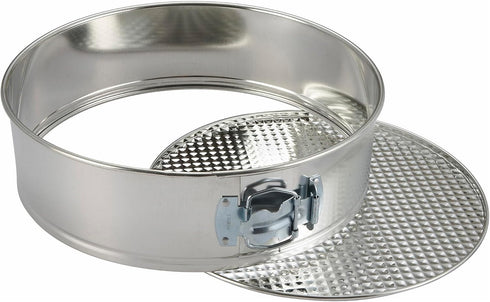 Winco Spring Form Cake Pan with Detachable Bottom, 9.5-Inch, Silver