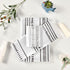 YOCIBIUT 3 Set,Microfiber Bathroom,1 Towel,1 Towel,1 Piece Black and White Boho Bath Towels Absorbent Geometric Chic
