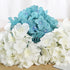 10PCS Silk Hydrangea Heads with Stems, Artificial Flowers for Wedding Party Home Decor (Off White)