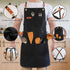 Chef Apron Canvas for Men, Work Apron with Large Pockets - 16oz Heavy Duty Cross Back, BBQ, Cooking