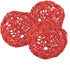 Wicker Rattan Decorative Balls, Table Wedding Party Christmas Season Home Decoration - Red, 4 Inch