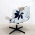 LiveGo Armless Chair Slipcover, Knitted Jacquard Modern Cover for Wide Seat Computer Task Chair