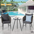 1 Pack Metal Outdoor Side Table Small Outside Round End Table for Patio Modern Accent Garden Corner Table for Small