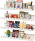 sothfubo Nursery Book Shelves,Kids Bookshelf and Toy Storage,17 Inch Metal Floating Shelves Set