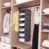 MAX Houser 6 Tier Shelf Hanging Closet Organizer, Closet Hanging Shelf with 2 Sturdy Hooks for Storage, Foldable (Grey) by MAX Houser