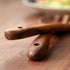 Muso Acacia Salad Servers, 12-Inch Wooden Tongs for Serving Salad Mixes, Set of 2