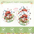 DURYGEN 40PCS Mushroom Birthday Decorations Forest Theme Fairy Birthday Party Decorations Mushroom Decorations