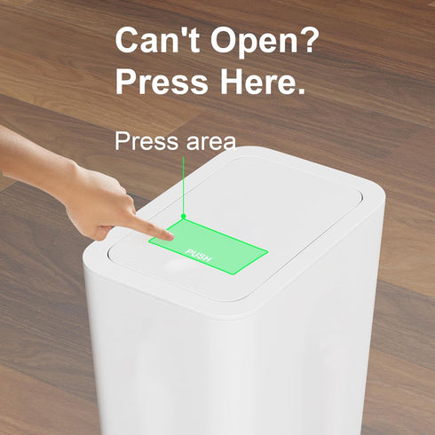 3 Pack 2.6 10L N. NETDOT Gallon / Bathroom Trash Can with Lid,Kitchen Garbage Can Small Trash Bin Waste Basket