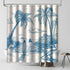 MEHOFOND Surf Shower Curtain, Retro Surfboard Tropical Theme Bathroom Decor Set with 12 Hooks, 72x72 Inches
