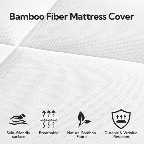 Maxzzz Full Mattress Pad, Pillow Top Protector for 8-23'' Mattress, White