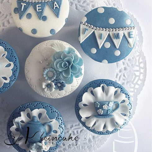 Teapot Cup Cupcake Shape Silicone Mold for Afternoon Tea, Sugar Chocolate Candy Fondant Cake Decoration Tool