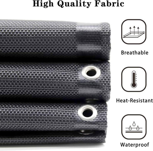 21 Inch Zero Gravity Chair Replacement Fabric with Bungee Cord Kit, Wide Repair Cloth with Replacement Cord