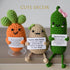 JoyChoi Positive Crochet Potato, Pickle & Carrot Emotional Support Animals for Birthday, Anniversary, Christmas