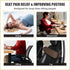 coceyese Long-15 4.3'') Lumbar Roll Pillow for Lower Back, Lumbar Support Foam Roll Cushion with Pillowcase