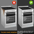 KindGa Stove Gap Covers, Silicone Counter Gap Filler for 30 Inches, Set of 2 White for Appliances