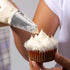 Round Piping Tip Set, 9 Stainless Steel Pastry Tips in Graduated Sizes with 20 Disposable Decorating Bags for Cupcakes,
