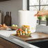 Bicuzat Countertop, Cute Retro Mushroom Pattern Paper Towel Holder Stand, Resin Crafts Display for Kitchen Cafe Western