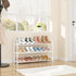 12 Closet, Expandable Shoe Rack Small Shoe Shelf Storage for Pair Sneaker and Boot, Stackable Vertical Shoe Rack