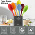 GEEKHOM 4 Pieces Silicone Spoons, Large Heat Resistant Kitchen Utensils, Non-stick Stirring Spoons for Cooking & Baking