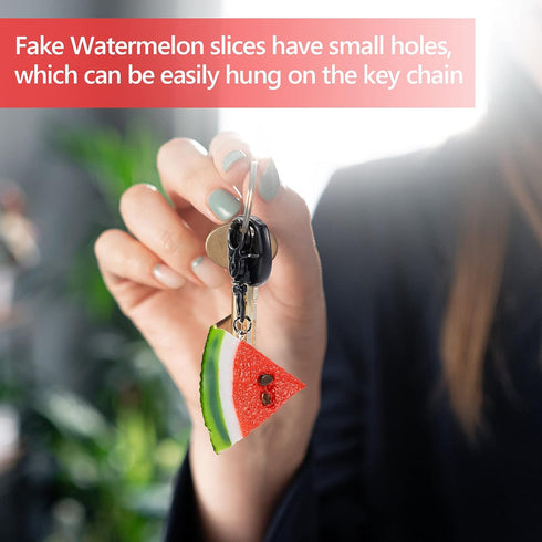 Yaomiao Fake Watermelon Simulation Slices, Realistic Lifelike Plastic Decor for Photography Props