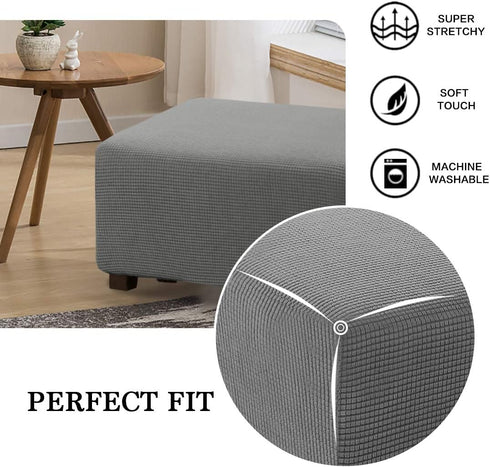 1 Flamingo P Piece Stretch Ottoman Cover Folding Storage Stool Furniture Protector Soft Rectangle Slipcover