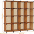 HOMIDEC 16-Cube Storage Organizer, Closet Shelf for Garment Racks, Kids Bookshelf (48.4 L x 12.2 W x 48.4 H)